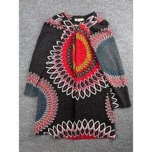 Aryeh Sweater Dress Cardigan Women's XL 1/2 Zip Long Sleeve Boho Geo Print Knit